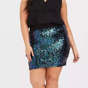 Torrid Mini Sequin Skirt